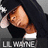 Pixelated image of a person with dark hair wearing a white shirt and black hoodie, positioned next to text elements including 'Weezy', 'F.', and 'Baby<33'.