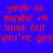 Four display red pixelated text on blue, gray, yellow, and gray backgrounds with no visible motion