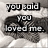 A black-and-white animated sequence shows a person's face with text changing across four : 'you said you loved me.', 'well guess what?', 'your a fucking liar.', and 'cj3'