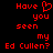 Red pixelated text on black background with heart symbol replacing 'o' in 'Have', two identical versions side-by-side.