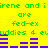 Green text on yellow background with purple bar graphs, repeating phrases and numeric patterns in pixelated style.