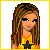 Animated contact sheet showing a pixel art character in various poses and outfits with text variations below each frame.