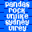 Blue background with white pixelated text arranged in a pattern, displaying repeated phrases across multiple and