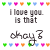 Animated contact sheet of a 5x4 grid showing sequential frames of an AIM buddy icon with repeating text and heart borders, displaying motion in the 'okay?' phrase and pink hearts.
