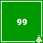 Green square icon with white '99' text and small pixelated symbol in bottom-right corner, displayed as four identical