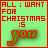 A 4x4 contact sheet of a Christmas-themed animated buddy icon showing sequential frame changes with green text and heart symbols on a light green background.