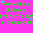 A static image with a bright pink background displaying repeated green text phrases and scattered blue star shapes.
