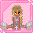 Pixel art contact sheet with four pink panels showing a cartoon character and text fragments forming "Life Is Short But Yet... So Am I".