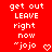 Red background with white pixelated text and a heart symbol arranged in two