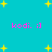 Cyan background with yellow starbursts and pink text 'kodi. ;]' repeated in four positions.
