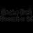 Green pixelated text and symbols on black background, with repeated 'Drake Bell' and date fragments in varying opacity layers.