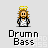 Pixel art character with halo, brown hair, and white robe, shown in multiple poses with drum equipment and text below.