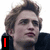 A four- shows a person with light brown hair and dark clothing, each displaying red text: 'I', 'love', 'Edward', and 'Cullen' in sequence