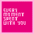 A 5x5 contact sheet of animated frames showing a pink background with white pixelated text and evolving heart symbols.