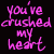 A static contact sheet of a text-based animated icon with pink handwritten-style text on black background and gray transparency placeholder.