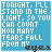 identical blue with white text reading "TONIGHT, I'LL STAND IN THE LIGHT. SO YOU CAN COUNT HOW MANY TEARS FALL FROM MY eyes" where the word "eyes" is black and stylized
