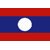 Static pixelated image of a flag with horizontal red and blue stripes and a white circle in the center.