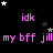 Animated icon with repeating text and star patterns on black background, pink text alternating with white stars.