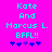 Bright pink background with cyan pixelated text reading "Kate And Marcus L. BFFL!!" and a of five blue-purple star icons below