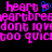 Pixelated text and symbols in pink, blue, and black on a solid black background with animated transitions.