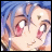Pixelated anime-style character with blue hair and red eyes, next to text reading "AnimeIM" and "com" on black background.