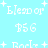 Pixelated text and symbols on a light blue background with repeated patterns of 'Bleed or', '$56', and '+' signs in white.