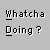 identical yellow cartoon hands holding white balls, each labeled "Pooping" with a question mark above