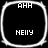 Four identical rounded square arranged in a , each containing white text on black background