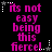 Pixelated text in bright magenta on black background with white star and dot accents, arranged in a of repeated phrases