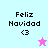 Four quadrant displays "Feliz Navidad" text with heart symbol and star icon variations across pastel backgrounds