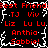 Red text on black background with white pixelated border, displaying repeated names and 'Best Friends' in a pattern