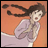 A pixelated anime-style character with brown hair and a purple top against an orange background, paired with "Anime IM" text on black.
