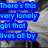 A grayscale image of a person with blue text overlay reading "There's this very lonely girl that lives all by herself up in but sad the sky dreams all she has the time nothing it's because she can never is keep be happy-dreaming so all she can do these really sad dreams".