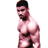 Static pixelated image of a shirtless man with dark hair and beard in profile view against white background, rendered at 256x256 pixels from original 48x48 icon dimensions.