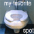 Static pixelated icon featuring a white toilet bowl with visible water, text above and below the bowl, on a dark blue background.