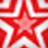 Red and white star pattern with blue background featuring American Gladiators logo and partial face of a person.