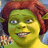 Animated contact sheet showing two Shrek characters with red and brown hair in a 2x2 grid layout, including a blue background with diagonal text.