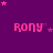 Pixelated pink text 'rony' on purple background with scattered pink stars, some frames show star clusters shifting positions.