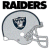 A pixelated contact sheet showing two frames of an animated Raiders-themed buddy icon with a football helmet and "OriginalIcons.com" text.