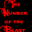 A static contact sheet of two frames showing red pixelated text on a black background reading "THE NUMBER OF THE BEAST" with the number 666 displayed in red pixels.