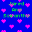 Blue background with pink pixel hearts and green text reading 'Jared And Samantha' repeated in multiple positions.