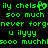 Green pixelated text on black background with repeated phrases and a heart symbol replacing 'e' in 'chelsea'.
