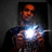 A person holds a bright glowing object in both hands against a dark background, with subtle variations across frames.