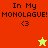 Four pixelated display "In My MONOLAGUE!" text with heart symbol, each has distinct background color and star symbol color