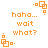 Pixelated orange text and geometric shapes on white background, with repeated phrases and corner symbols across multiple views.