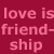 A static image with a deep red background displays repeated text and symbols in pink, black, and red.