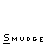 Animated contact sheet of a pixel art character named Smudge with multiple expressions and speech bubbles across 19 frames on gray background.
