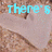 Pixelated image with light blue text reading "there's this boy....." over a textured background of light brown and beige tones.