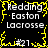 Black background with yellow pixelated border, white text reading "Redding Easton Lacrosse" and "#21" in four identical quadrants.
