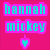 Pixelated text and heart icons on a of colored backgrounds with cyan, pink, green, and purple text